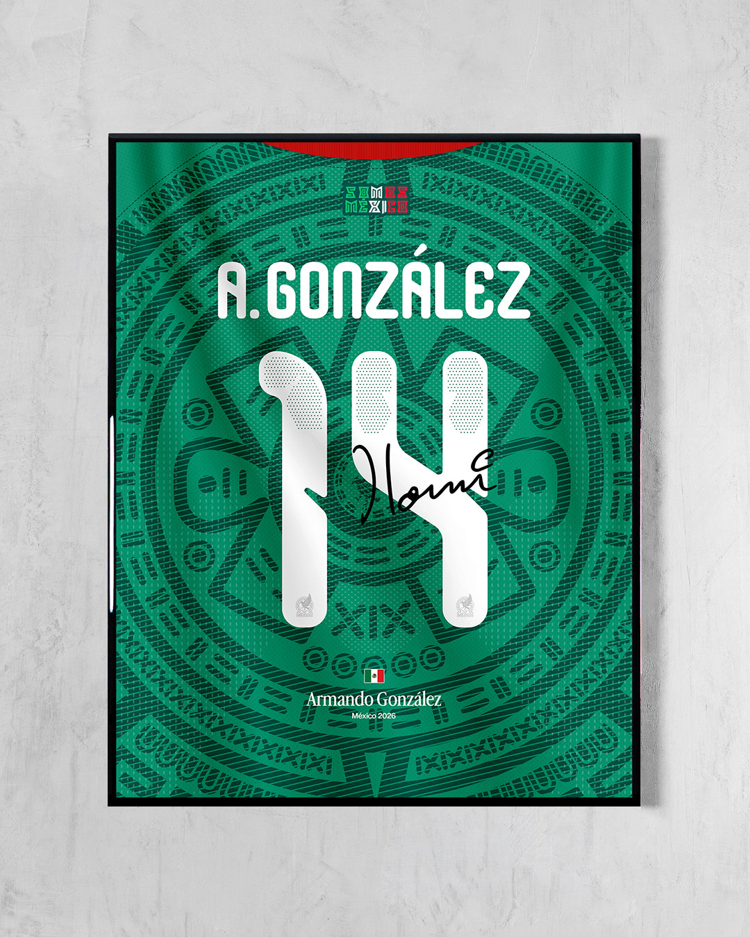 México 2026 Local - Diseño Dorsal
