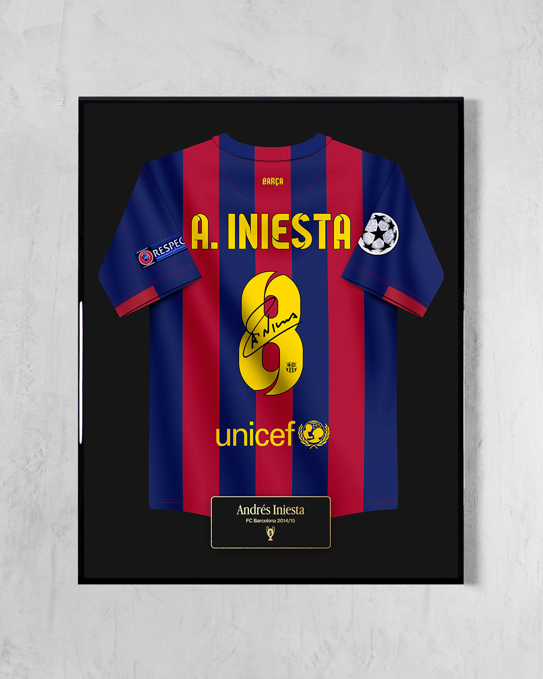 FC Barcelona 2014/15 Local - Diseño Jersey / Iniesta #8