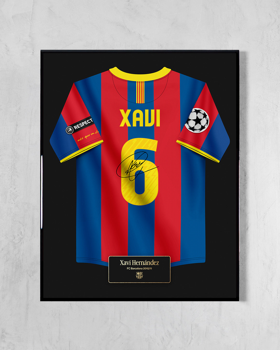 FC Barcelona 2010/11 Local - Diseño Jersey / Xavi #6
