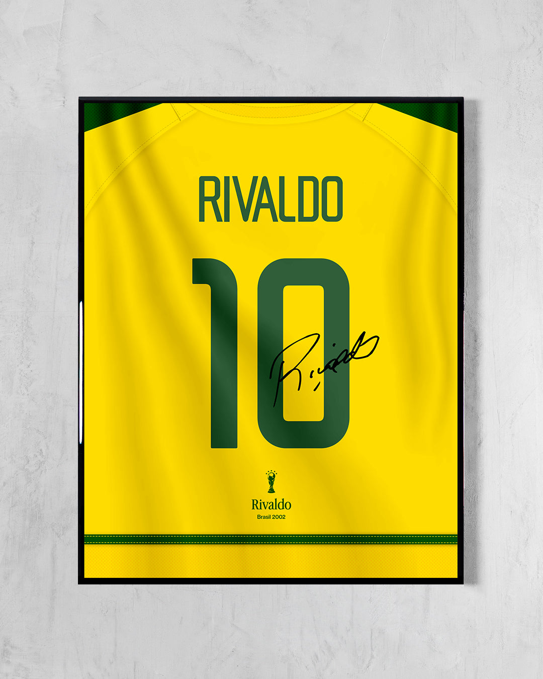 Brasil 2002 Local - Diseño Dorsal / Rivaldo #10