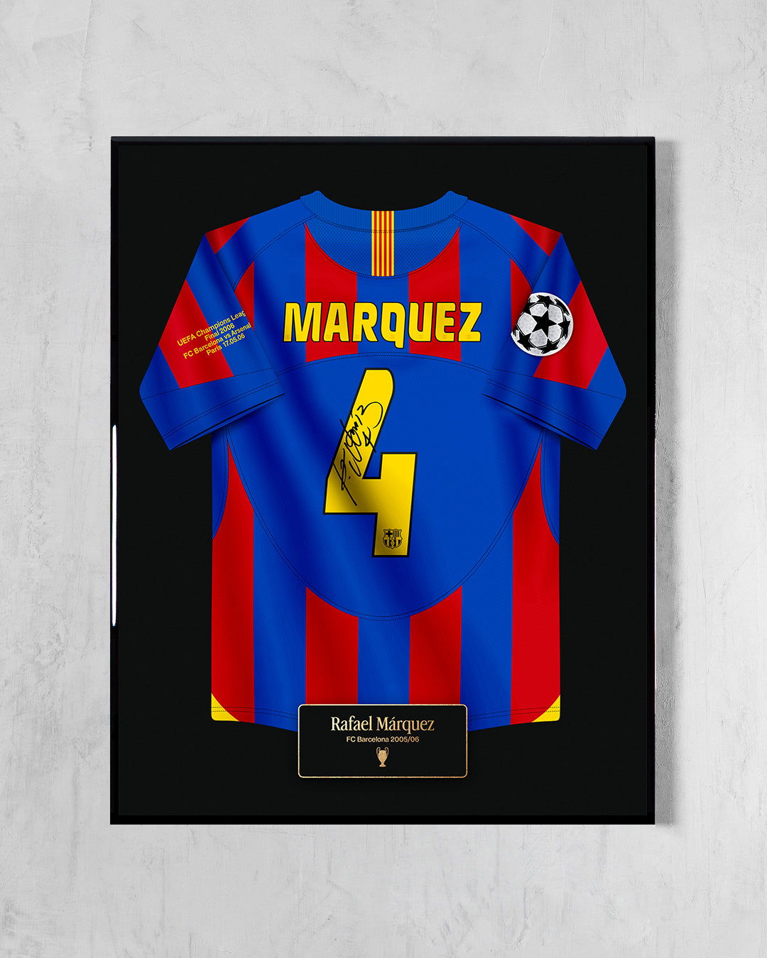 FC Barcelona 2005/06 Local - Diseño Jersey / Márquez #4