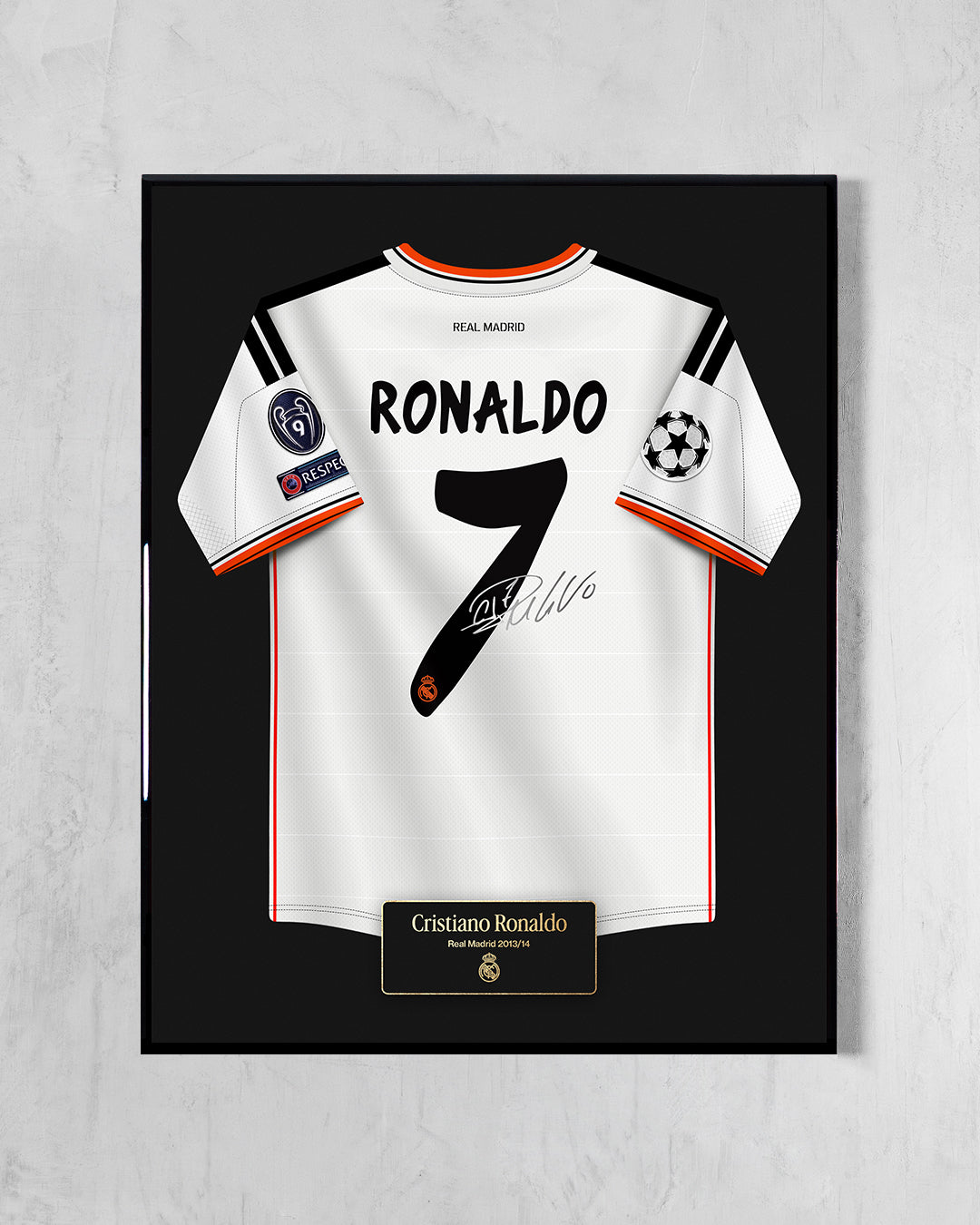 Real Madrid 2013/14 Local - Diseño Jersey / Ronaldo #7