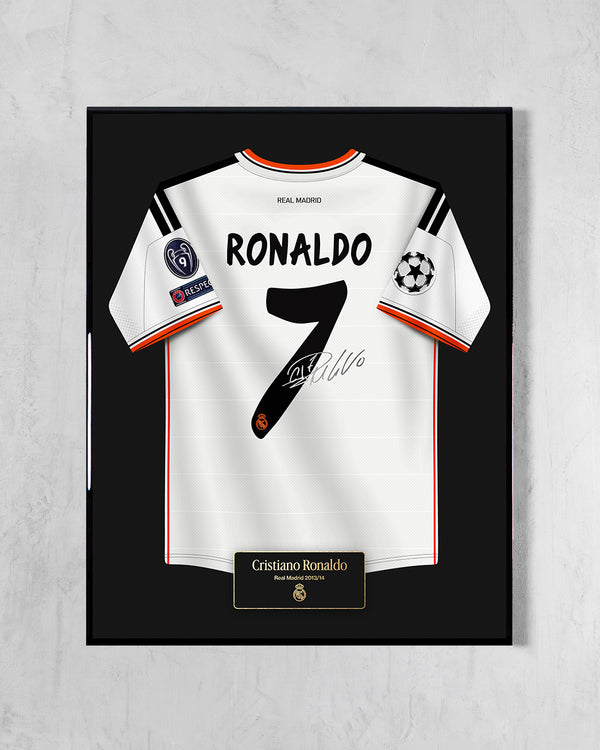 Real Madrid 2013/14 Local - Diseño Jersey / Ronaldo #7