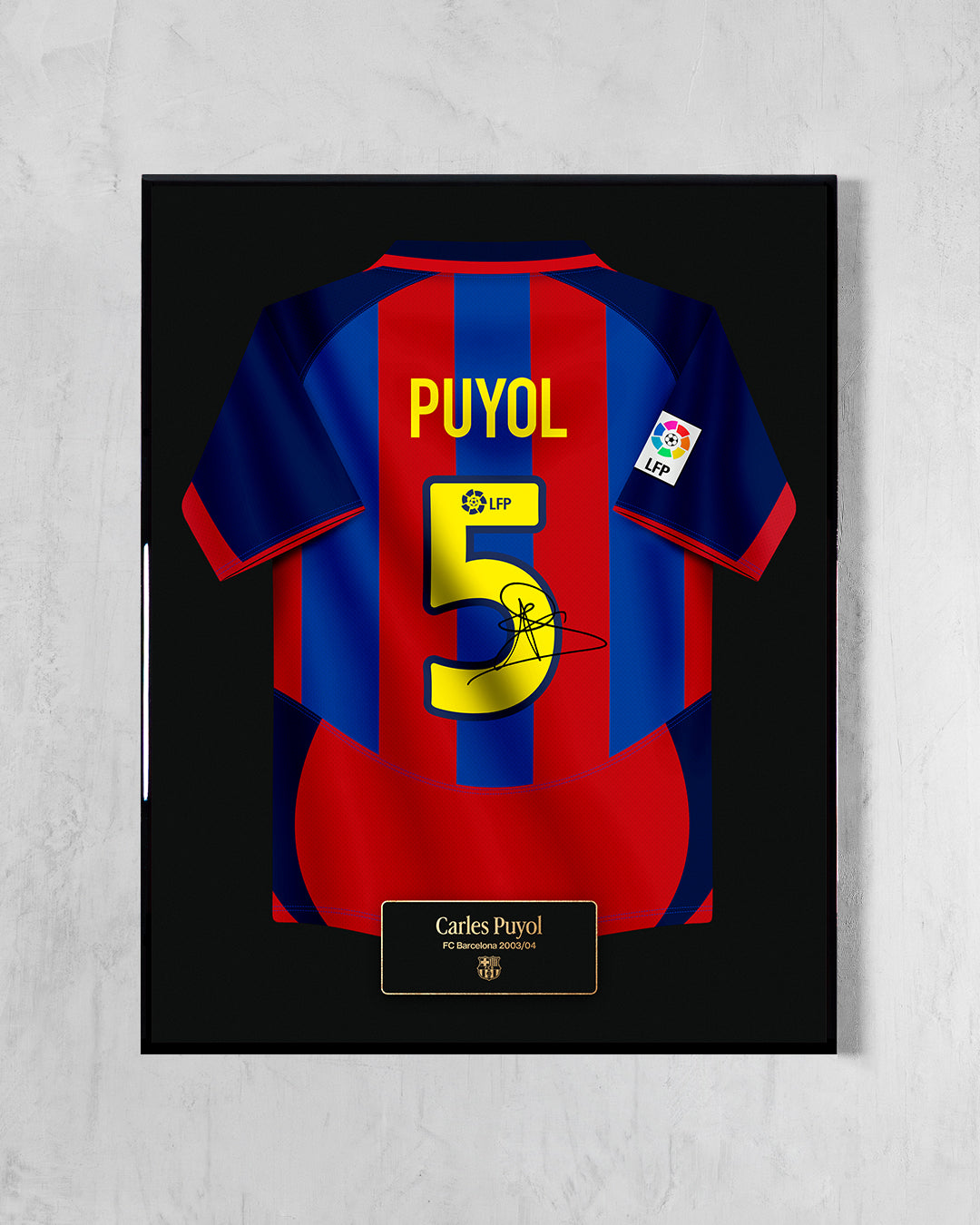 FC Barcelona 2003/04 Local - Diseño Jersey / Puyol #5