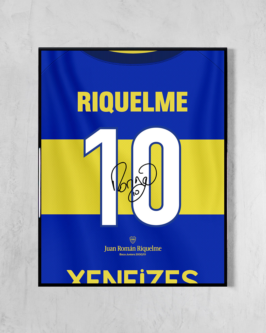 Boca Juniors 2000/01 Local - Diseño Dorsal
