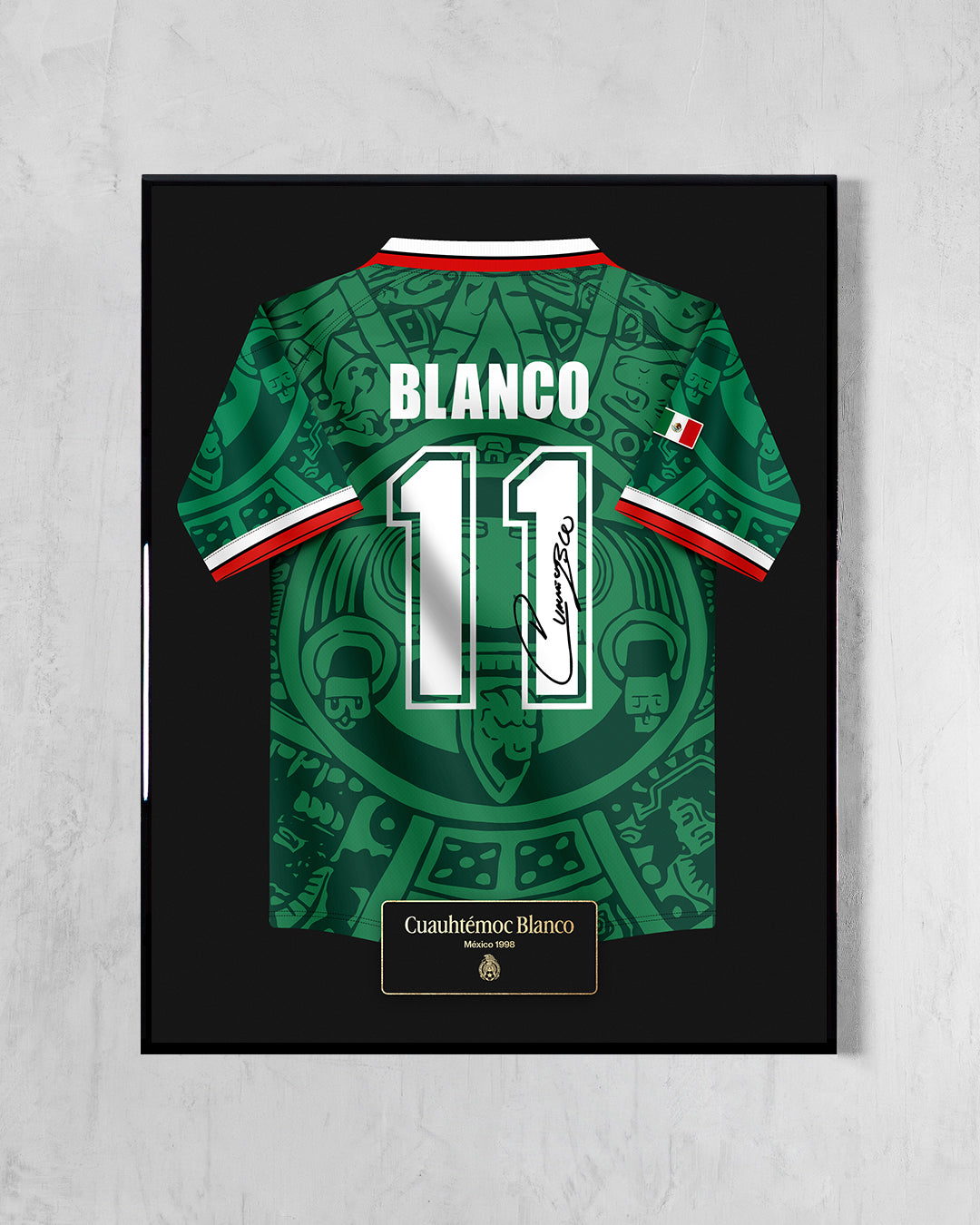 México 1998 Local - Diseño Jersey / Blanco #11