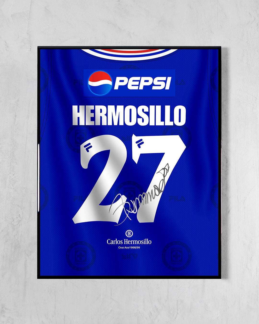 Cruz azul 1998/99 Local - Diseño Dorsal