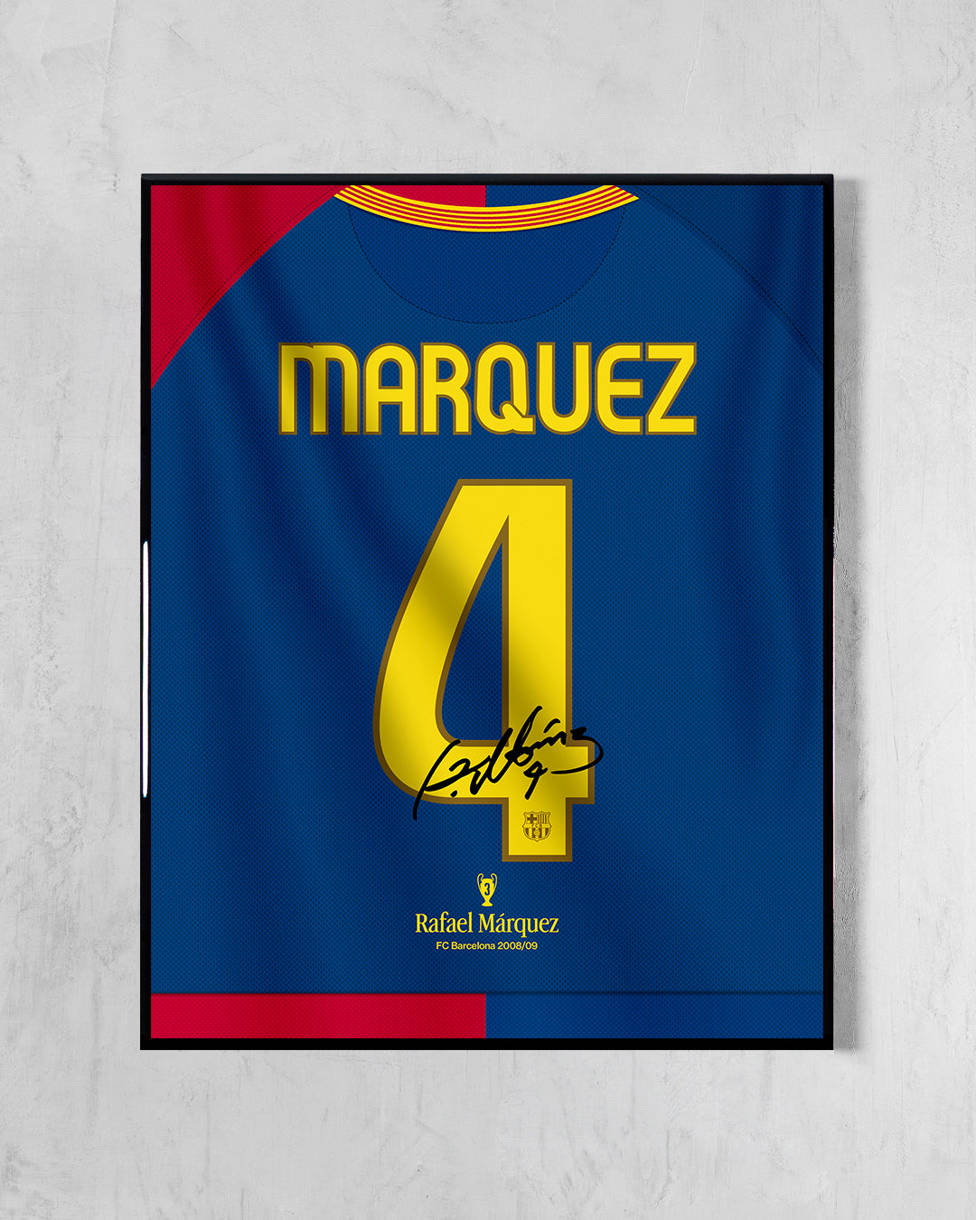FC Barcelona 2008/09 Local - Diseño Dorsal / Márquez #4