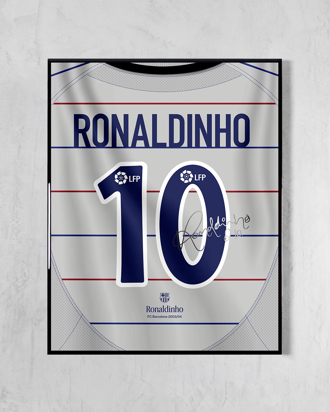 FC Barcelona 2003/04 Visitante - Diseño Dorsal