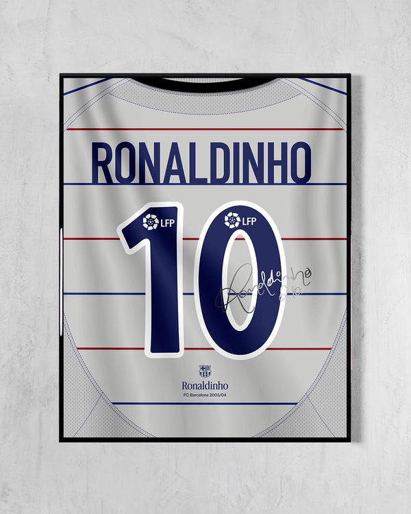 FC Barcelona 2003/04 Visitante - Diseño Dorsal