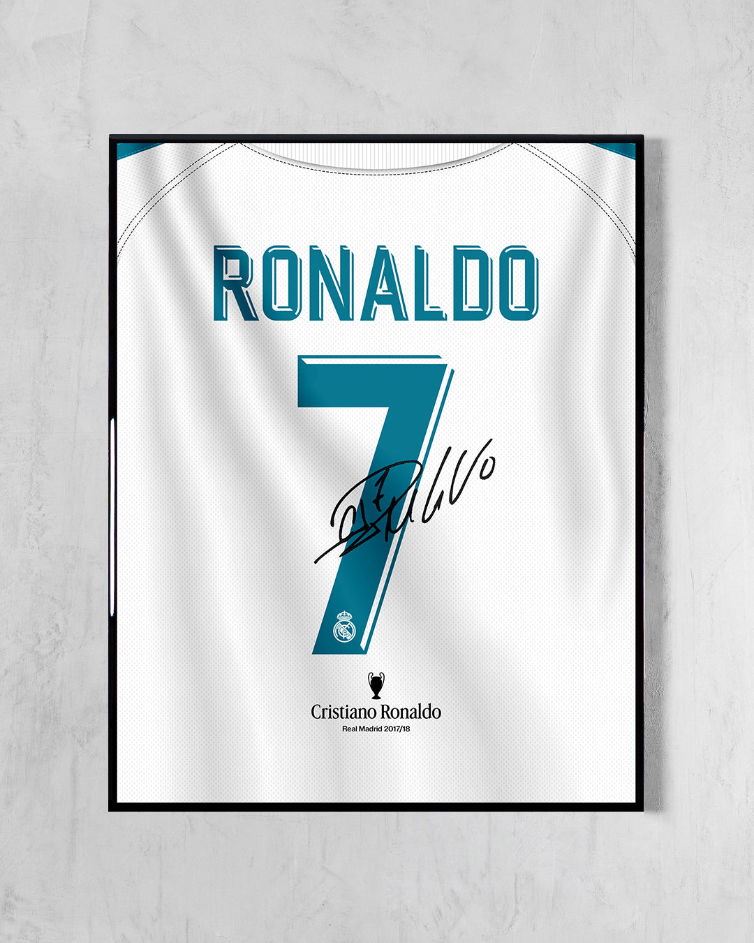Real Madrid 2017/18 Local - Diseño Dorsal