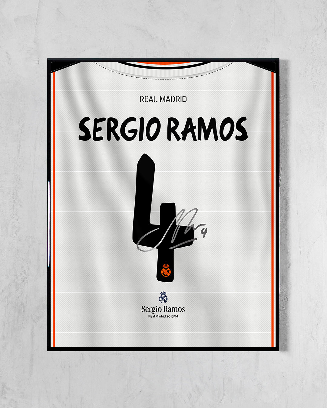 Real Madrid 2013/14 Local - Diseño Dorsal