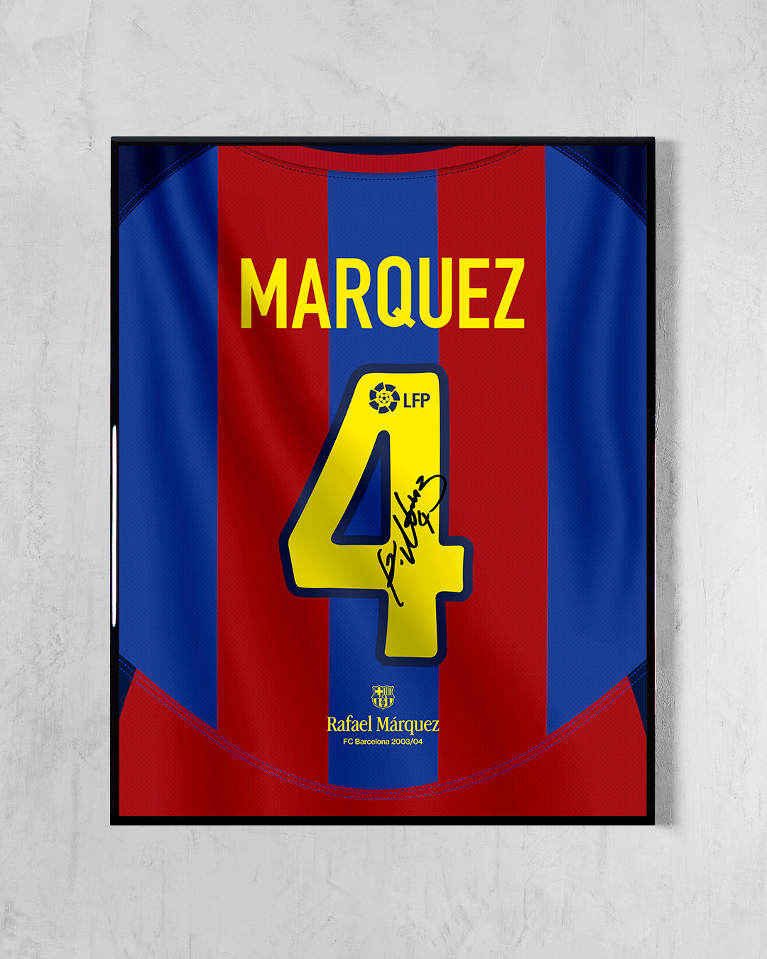 FC Barcelona 2003/04 Local - Diseño Dorsal