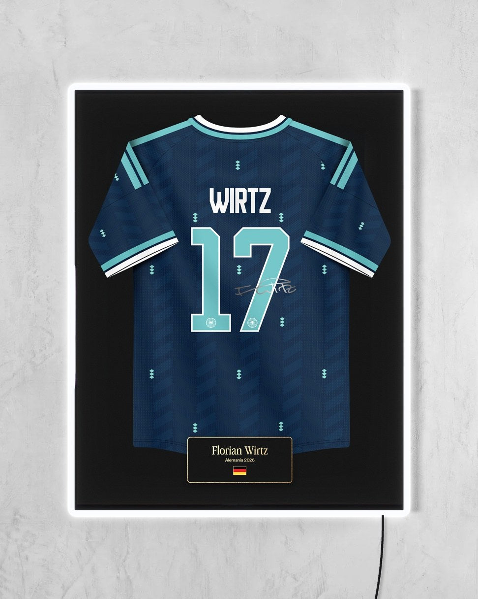 Alemania 2026 Visitante - Diseño Jersey con LED blanco encendido