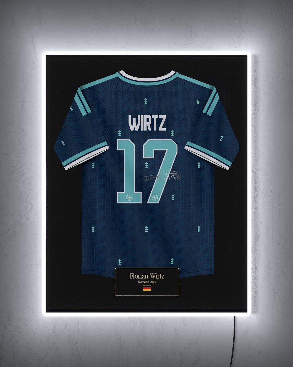 Alemania 2026 Visitante - Diseño Jersey con LED blanco encendido de noche