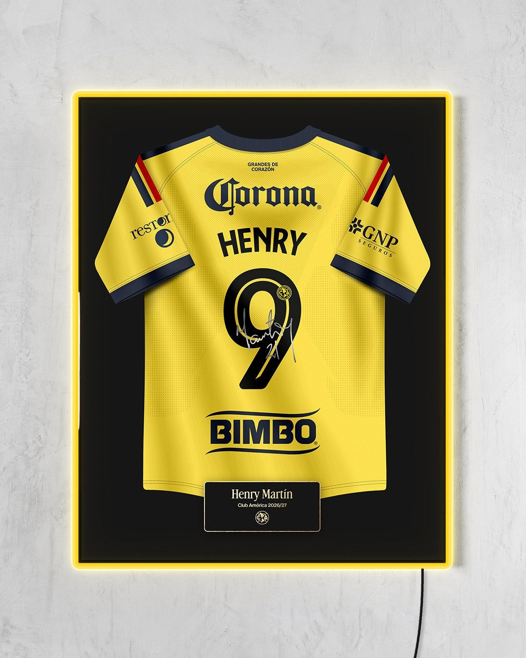 América 2026/27 Local - Diseño Jersey con LED amarillo encendido