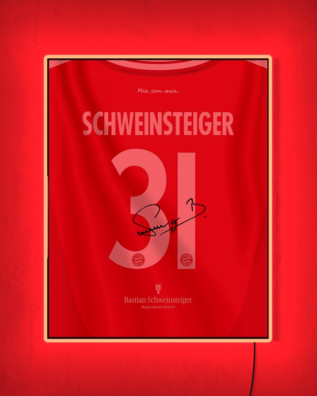 Bayern Munich 2012/13 Local - Diseño Dorsal con LED rojo encendido de noche