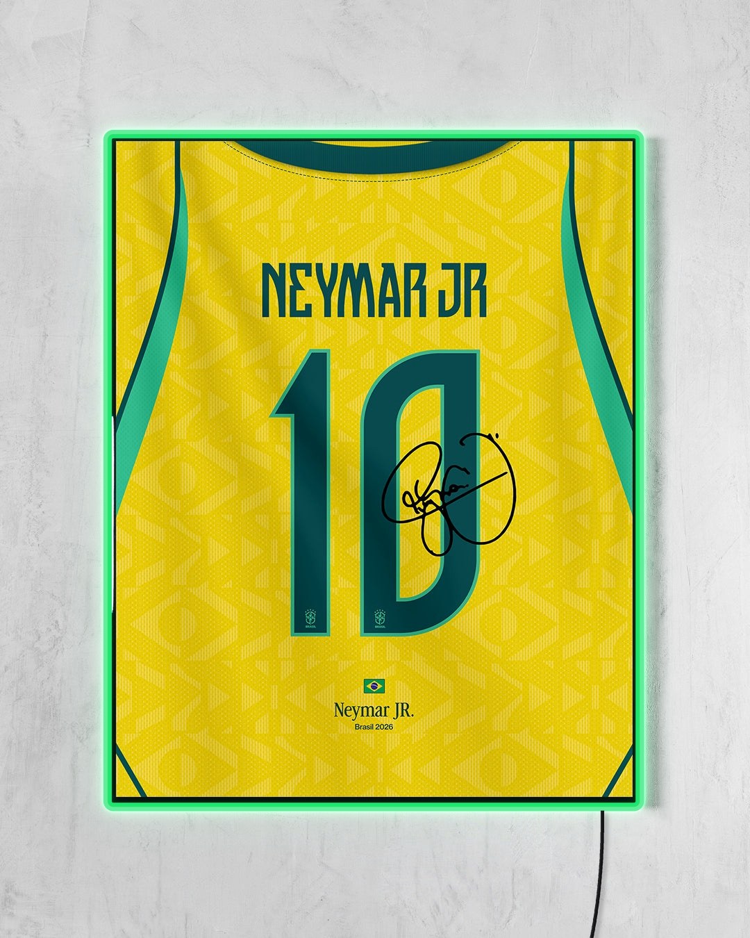 Brasil 2026 Local - Diseño Dorsal con LED verde encendido