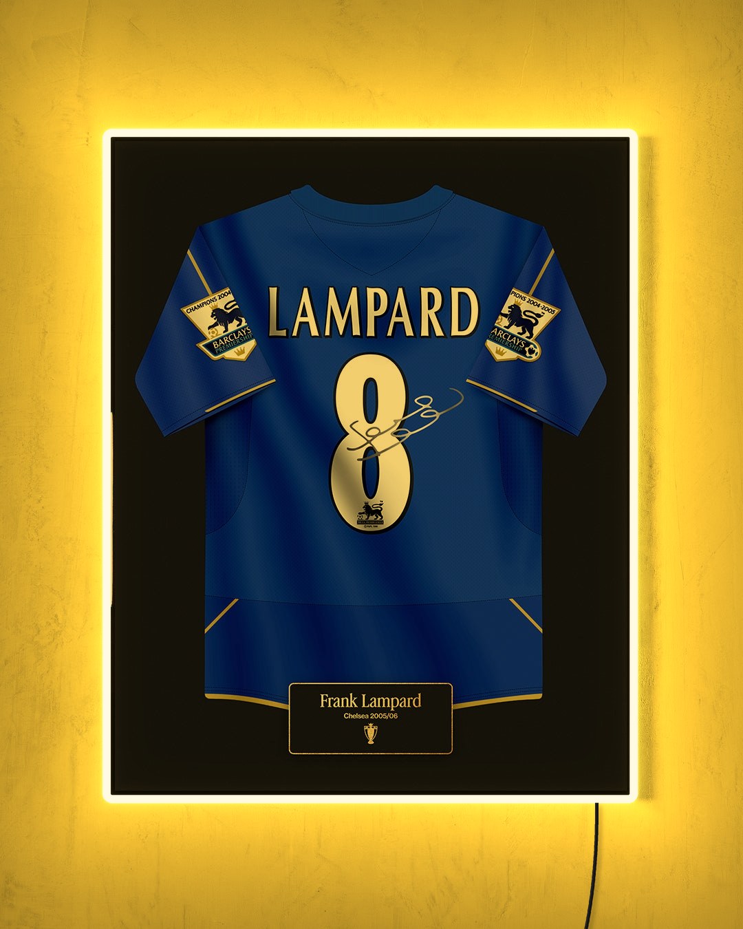 Chelsea 2005/2006 Local - Diseño Jersey con LED amarillo encendido de noche