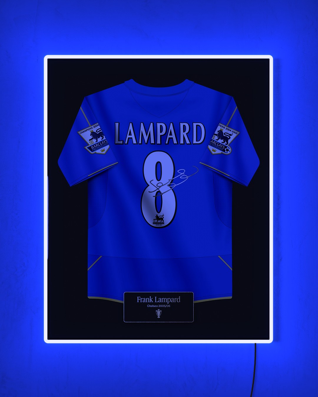 Chelsea 2005/2006 Local - Diseño Jersey con LED azul encendido de noche