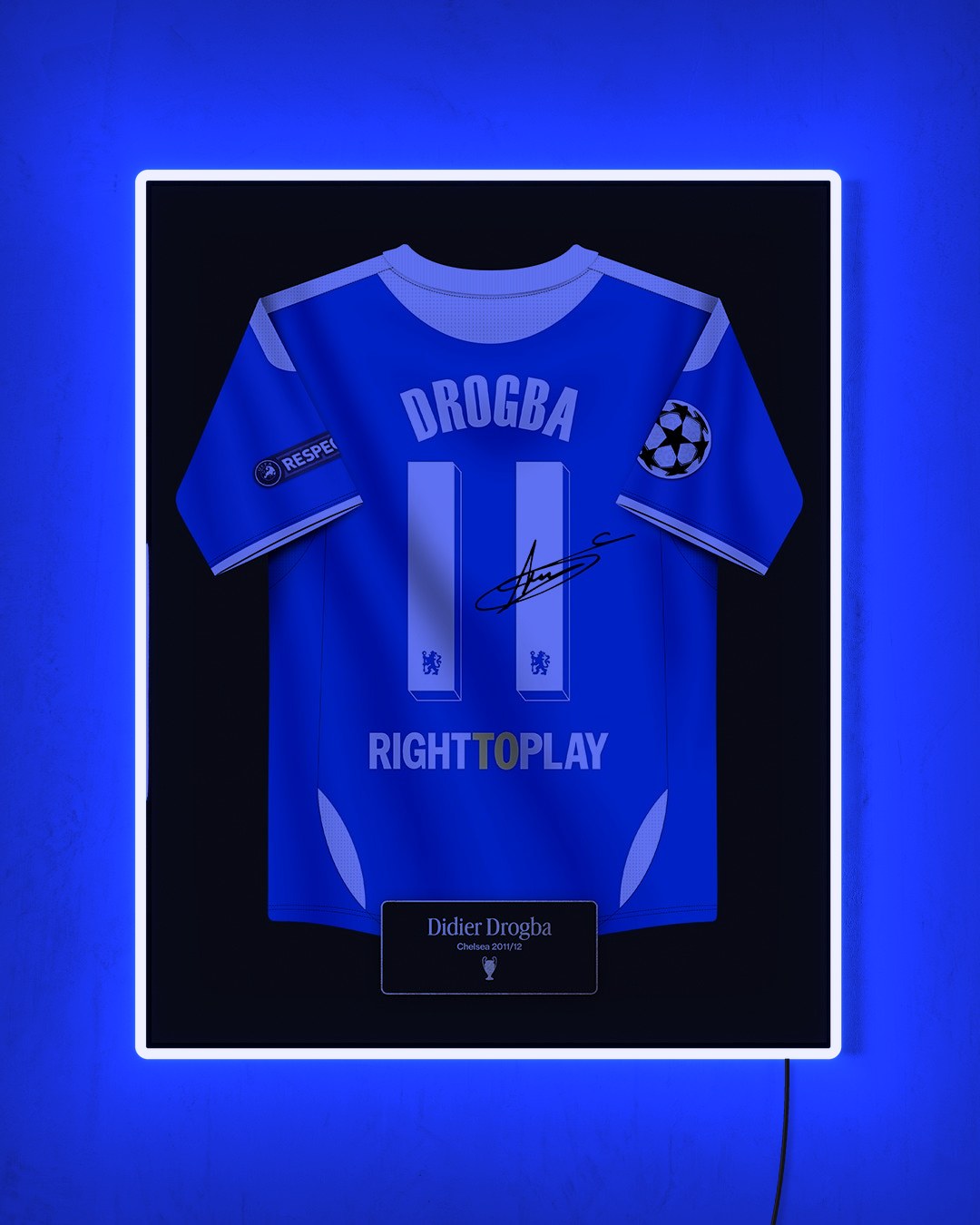 Chelsea 2011/12 - Diseño Jersey con LED azul encendido de noche