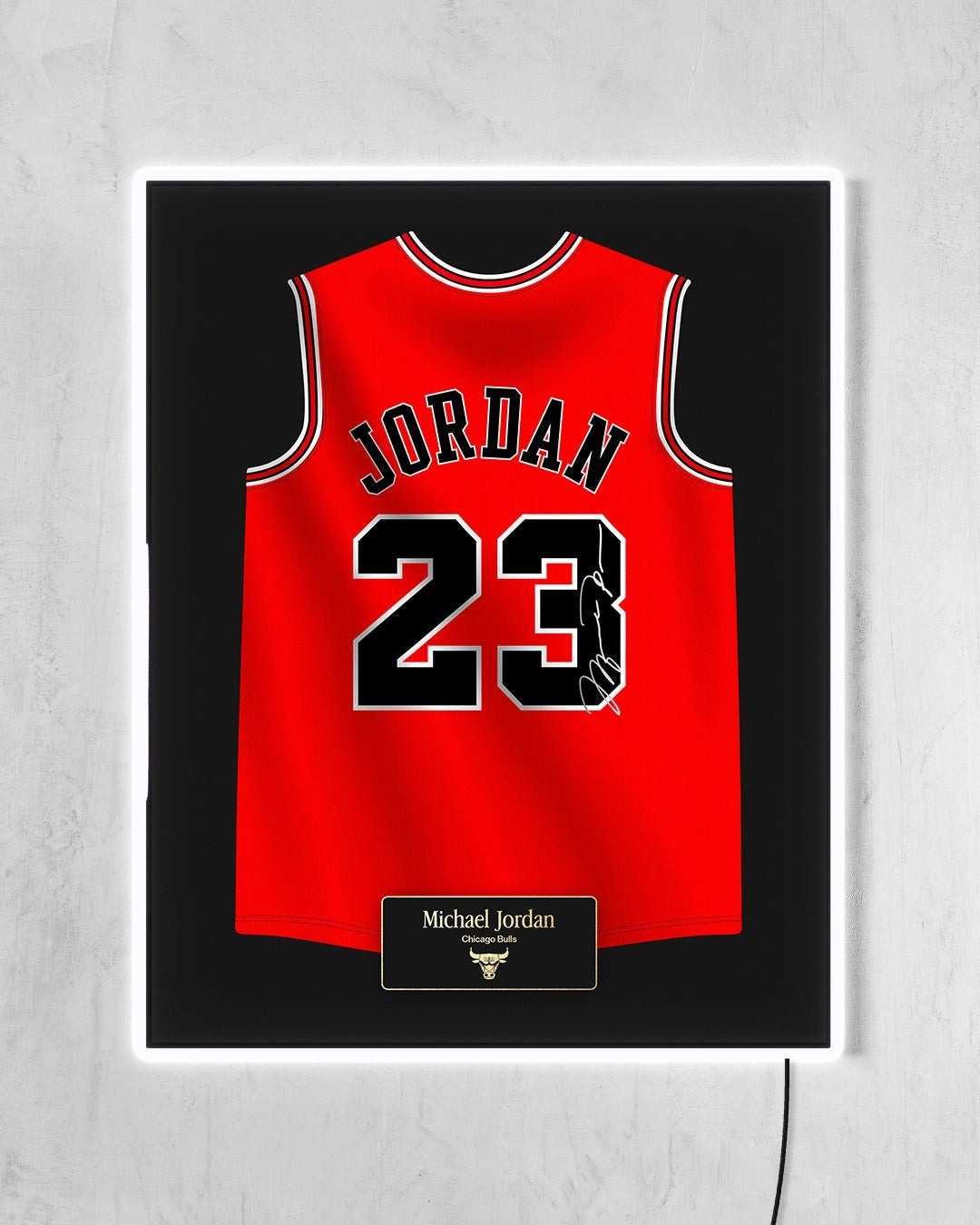 Chicago Bulls 1997/98 - Diseño Jersey con LED blanco encendido
