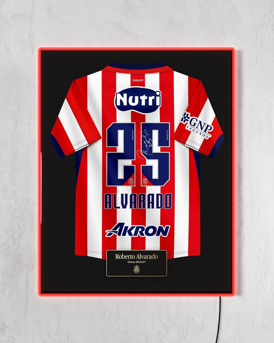Chivas 2026/27 Local - Diseño Jersey con LED rojo encendido