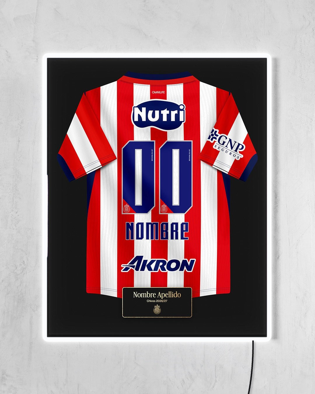 Chivas 2026/27 Local - Diseño Jersey / Personalizado con LED blanco encendido