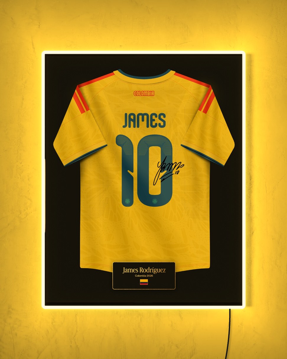 Colombia 2026 Local - Diseño Jersey con LED amarillo encendido de noche