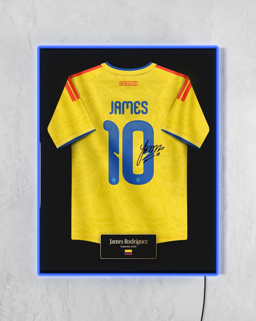 Colombia 2026 Local - Diseño Jersey con LED azul encendido