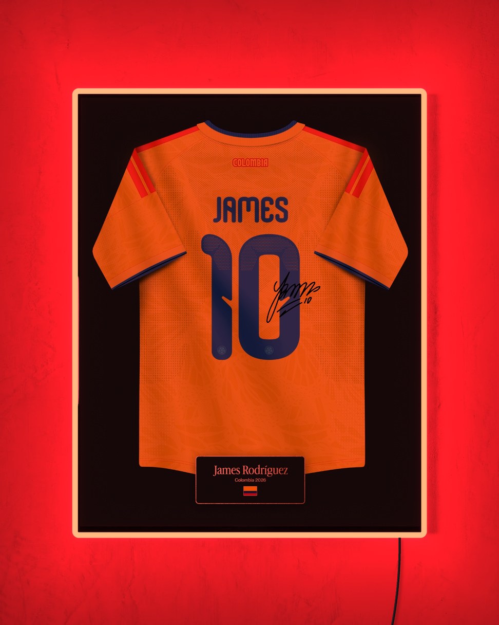 Colombia 2026 Local - Diseño Jersey con LED rojo encendido de noche
