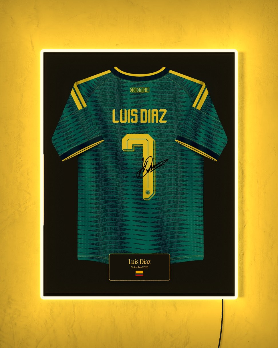 Colombia 2026 Visitante - Diseño Jersey con LED amarillo encendido de noche