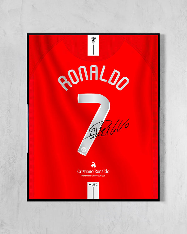 Manchester United 2007/08 Local - Diseño Dorsal