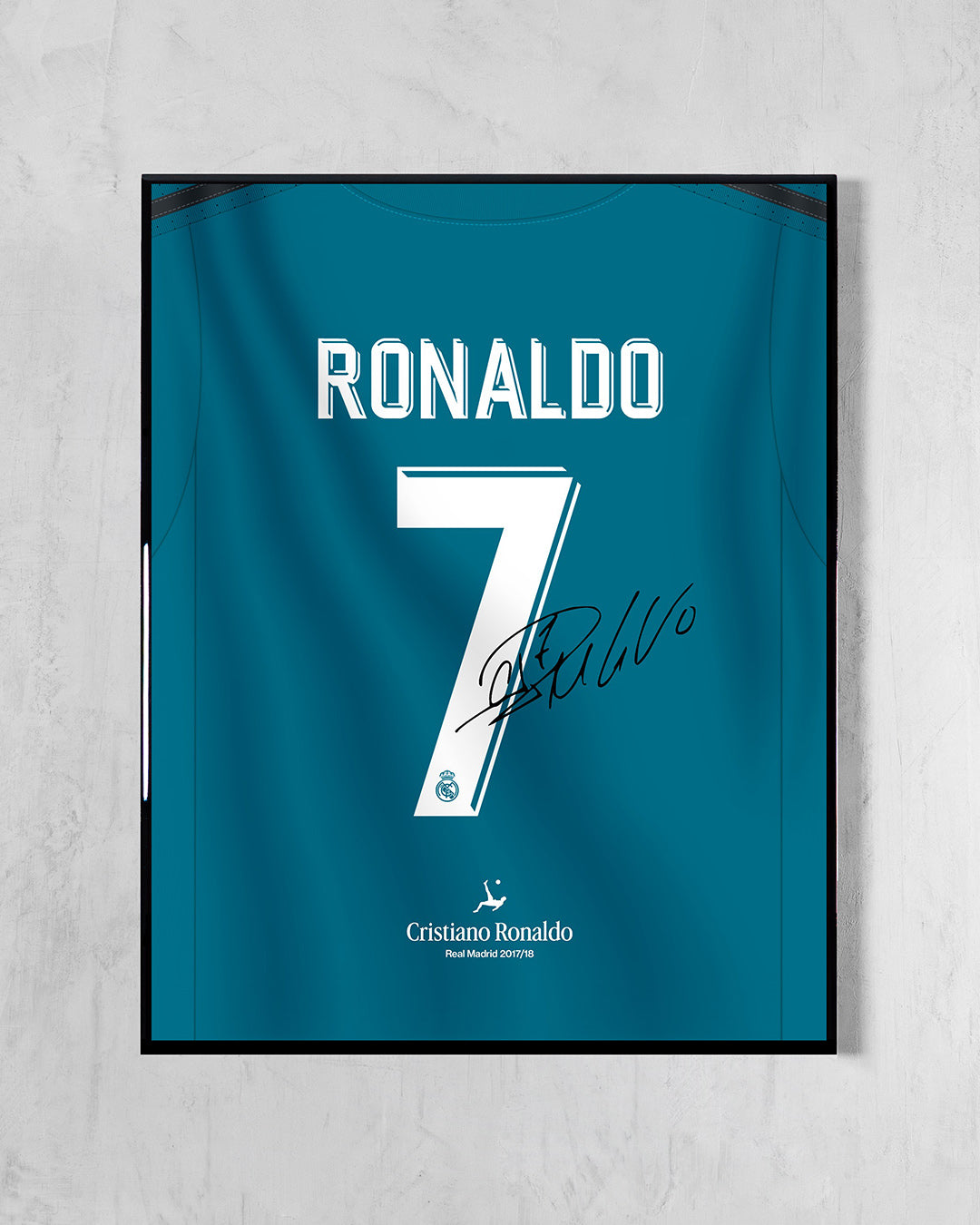 Real Madrid 2017/18 Tercera - Diseño Dorsal