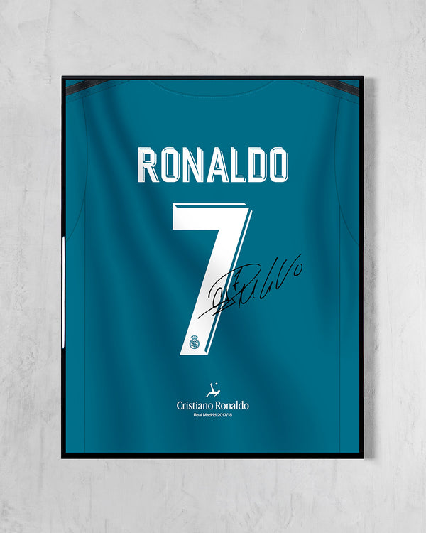 Real Madrid 2017/18 Tercera - Diseño Dorsal