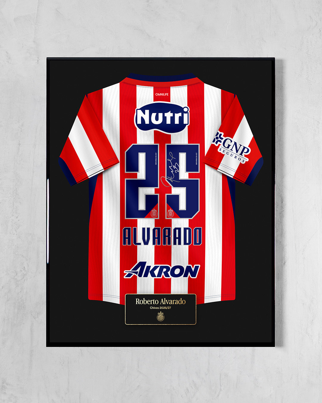 Cuadro Chivas 2026/27 Local - Diseño Jersey R. Alvarado #25