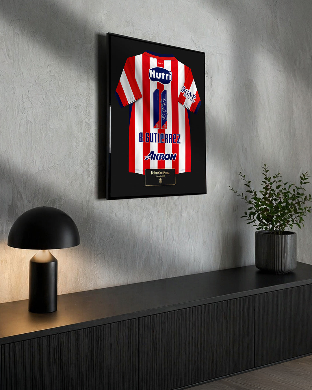Cuadro Chivas 2026/27 Local - Diseño Jersey B. Gutiérrez #11