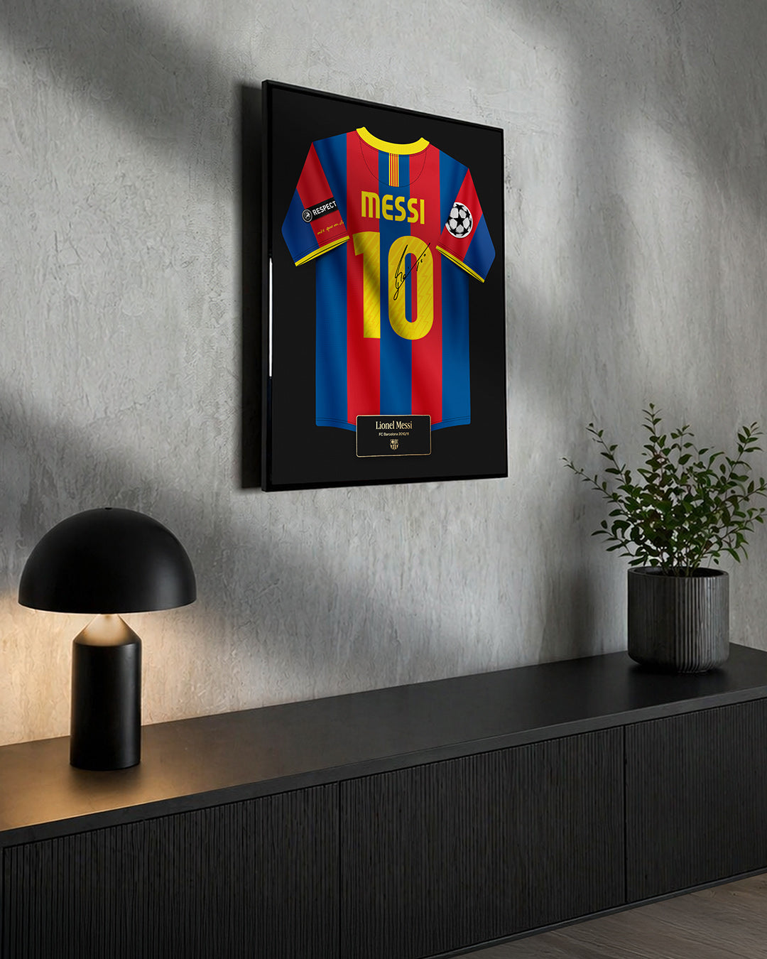 Cuadro FC Barcelona 2010/11 Local - Diseño Jersey Messi #10