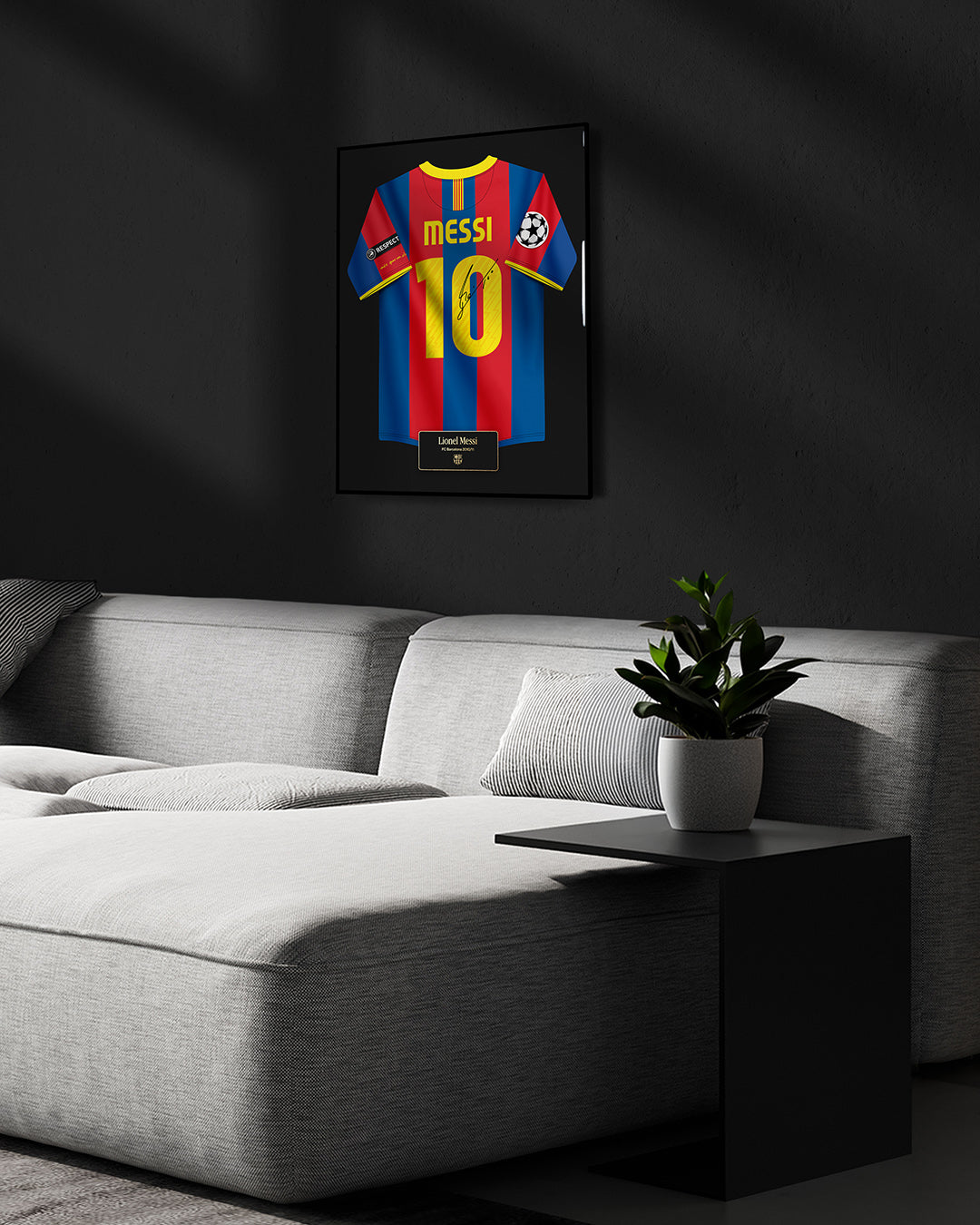 Cuadro FC Barcelona 2010/11 Local - Diseño Jersey Messi #10