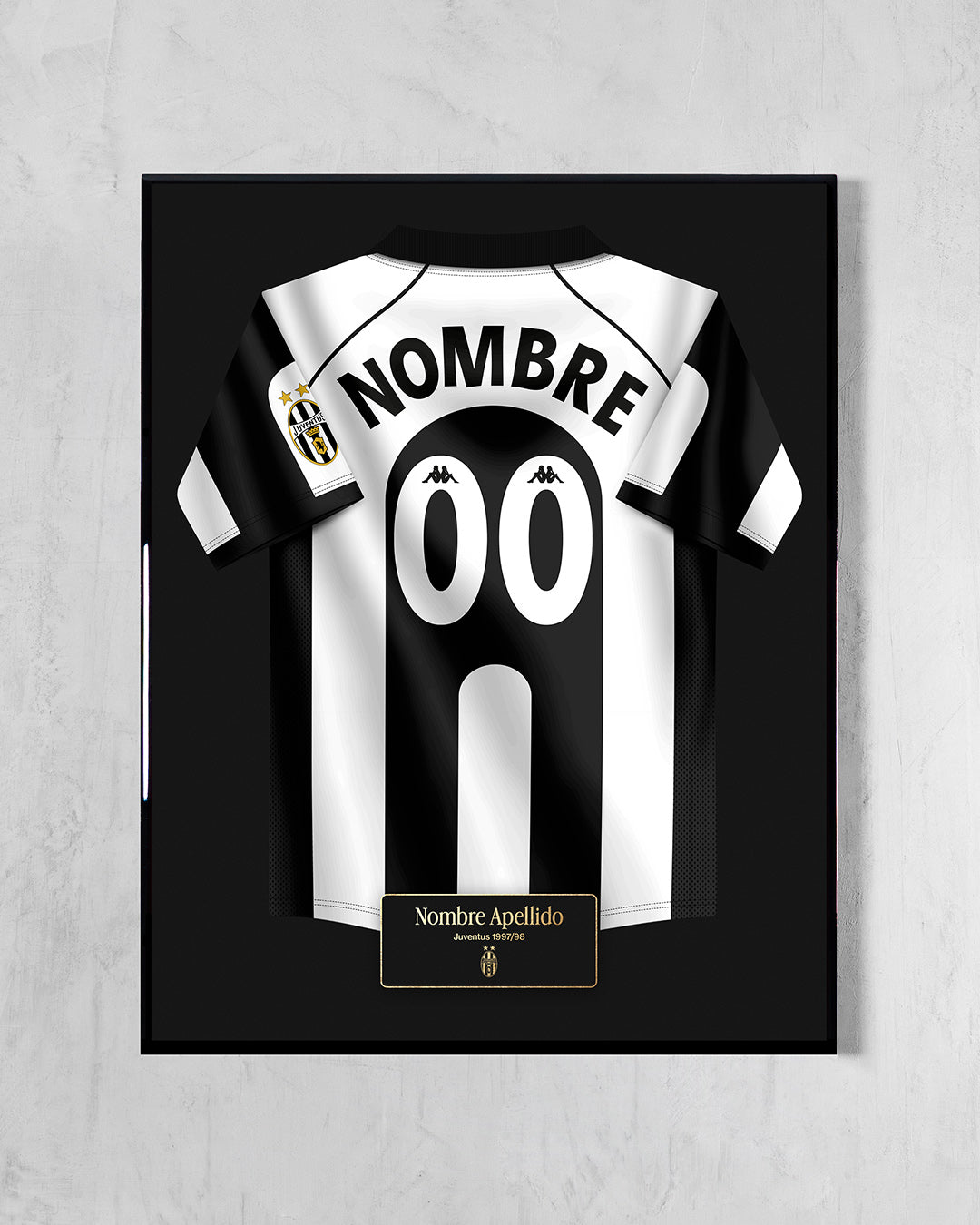 Cuadro Juventus 1997/98 Local - Diseño Jersey Personalizado
