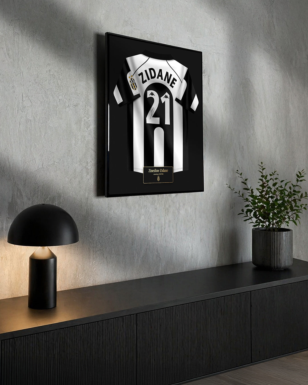 Cuadro Juventus 1997/98 Local - Diseño Jersey Zidane #21