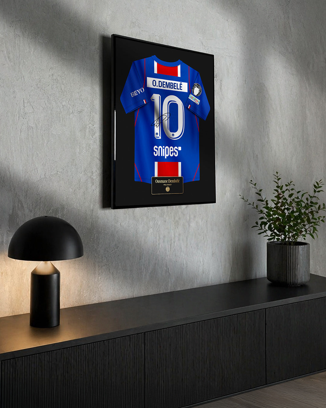 Cuadro PSG 2026/27 Local - Diseño Jersey O. Dembélé #10
