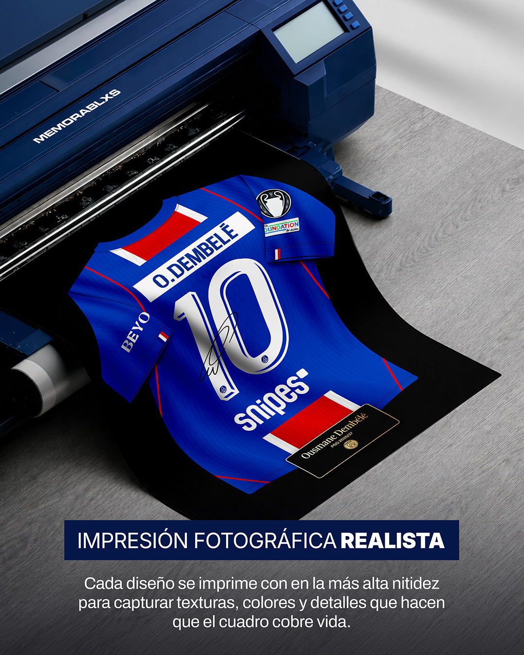 Cuadro PSG 2026/27 Local - Diseño Jersey O. Dembélé #10