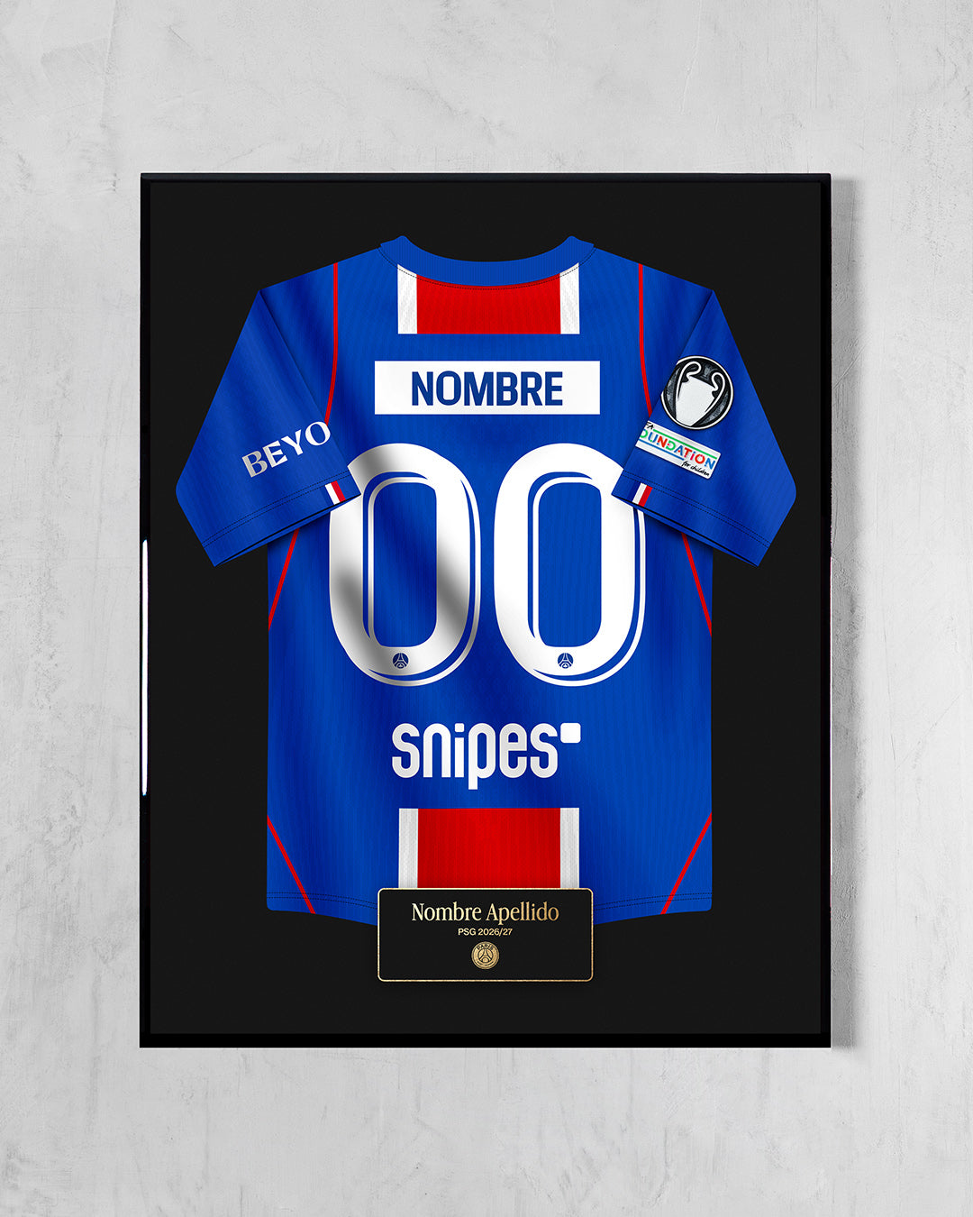 Cuadro PSG 2026/27 Local - Diseño Jersey Personalizado