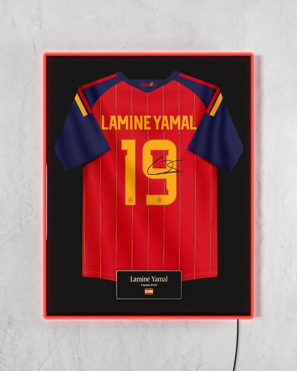 España 2026 Local - Diseño Jersey con LED rojo encendido