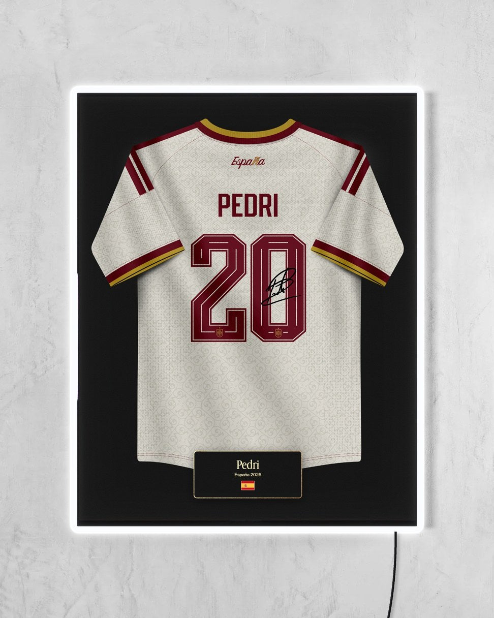 España 2026 Visitante - Diseño Jersey con LED blanco encendido