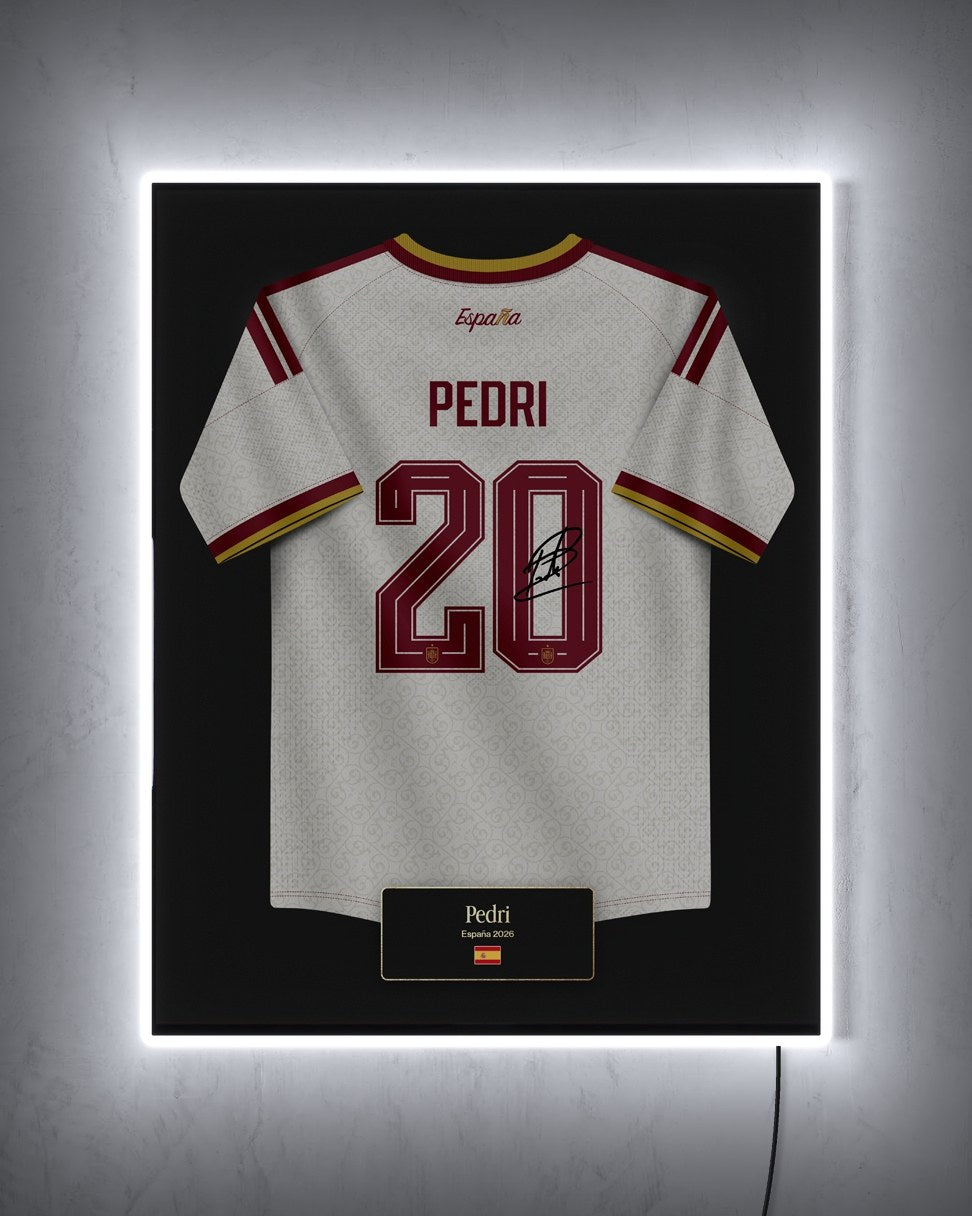 España 2026 Visitante - Diseño Jersey con LED blanco encendido de noche