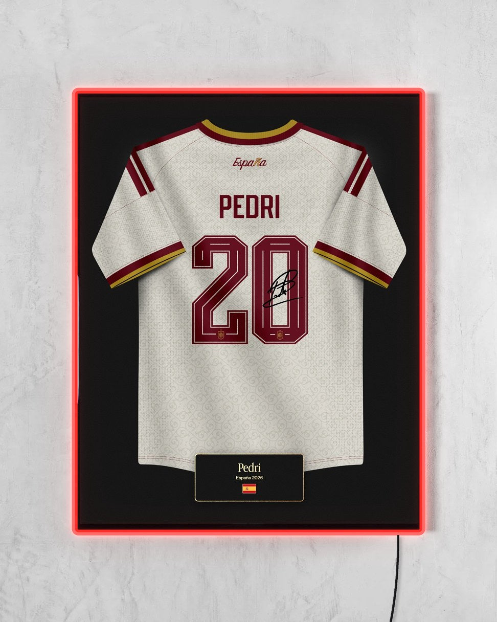 España 2026 Visitante - Diseño Jersey con LED rojo encendido