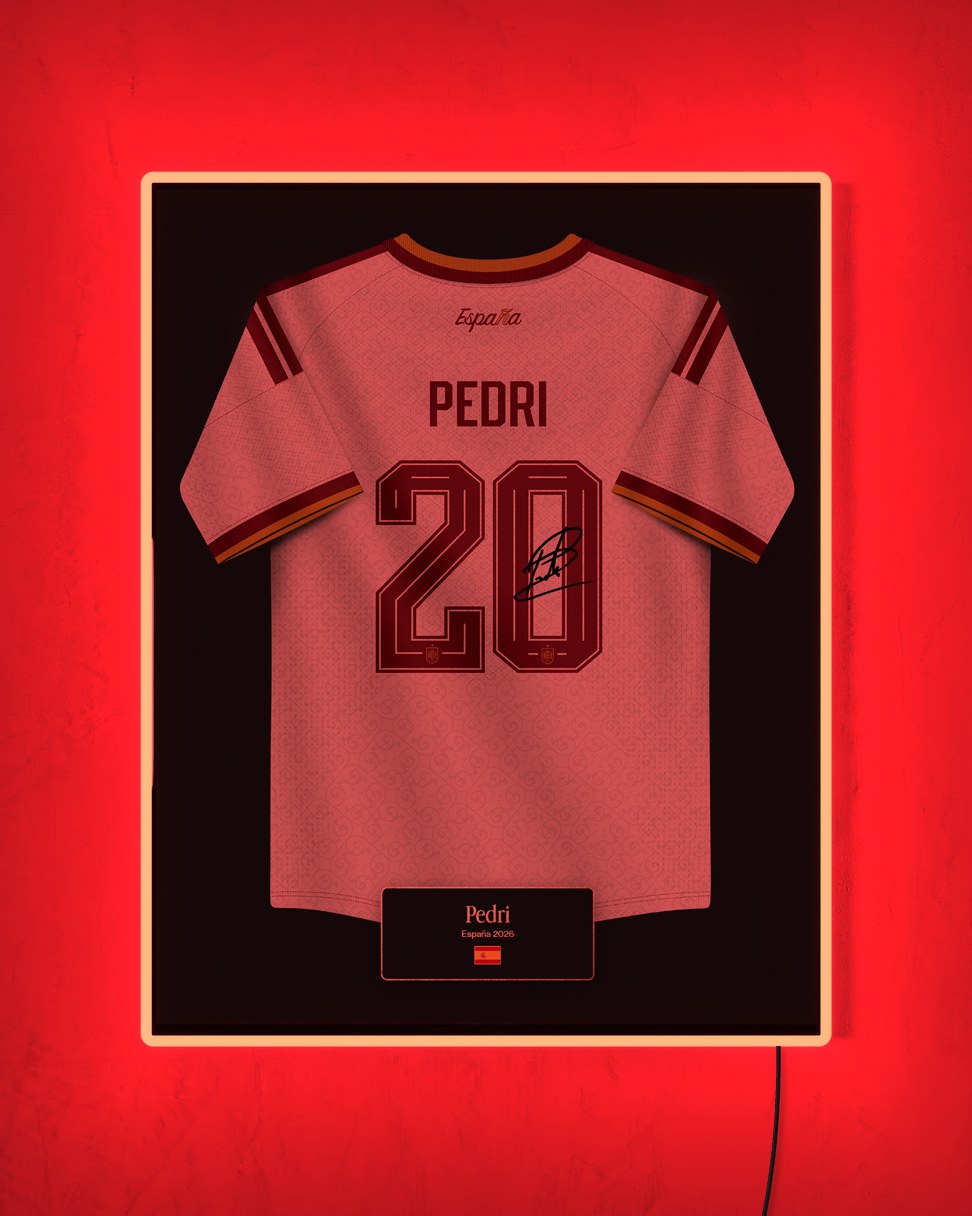 España 2026 Visitante - Diseño Jersey con LED rojo encendido de noche