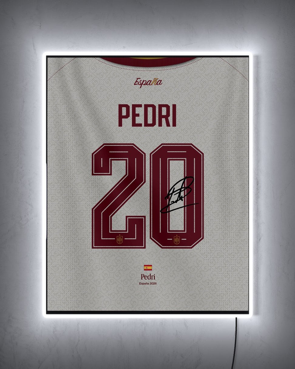 España 2026 Visitante - Diseño Dorsal con LED blanco encendido de noche